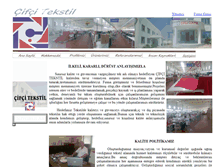 Tablet Screenshot of cifcitekstil.com